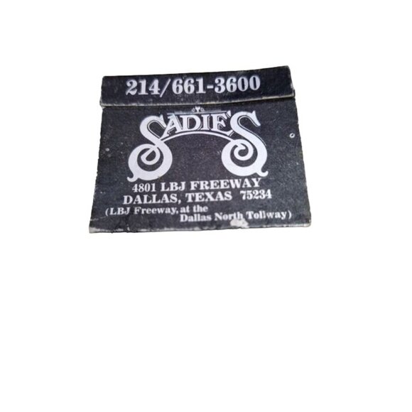 Matchbox Cover High Society Girlie Silver Saddle Restaurant & Saloon - Dallas TX - Picture 2 of 2